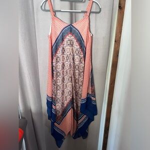 Luxology summer scarf dress. Size 8